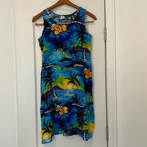 Size medium tropical beach dress